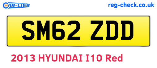 SM62ZDD are the vehicle registration plates.