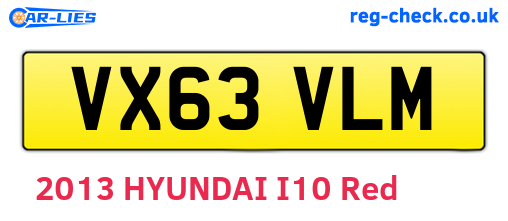 VX63VLM are the vehicle registration plates.