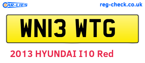WN13WTG are the vehicle registration plates.