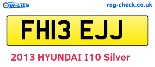 FH13EJJ are the vehicle registration plates.