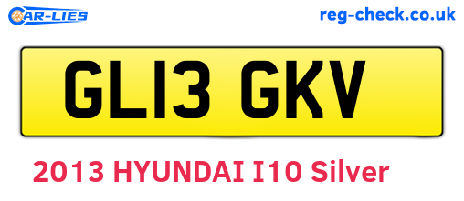 GL13GKV are the vehicle registration plates.