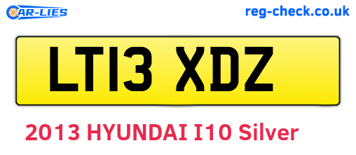 LT13XDZ are the vehicle registration plates.