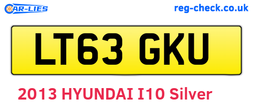 LT63GKU are the vehicle registration plates.