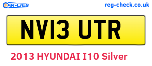 NV13UTR are the vehicle registration plates.