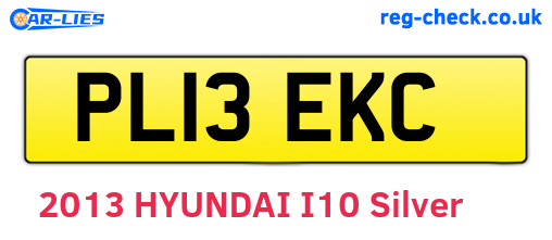 PL13EKC are the vehicle registration plates.