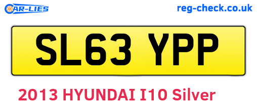 SL63YPP are the vehicle registration plates.