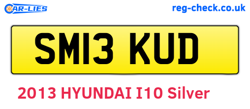 SM13KUD are the vehicle registration plates.