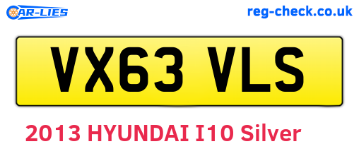 VX63VLS are the vehicle registration plates.