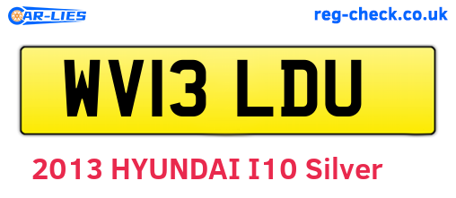 WV13LDU are the vehicle registration plates.