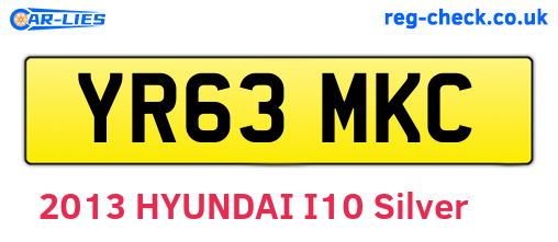 YR63MKC are the vehicle registration plates.