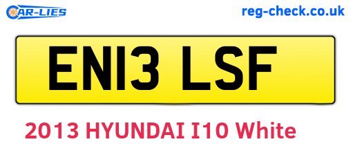 EN13LSF are the vehicle registration plates.