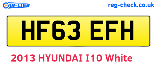 HF63EFH are the vehicle registration plates.