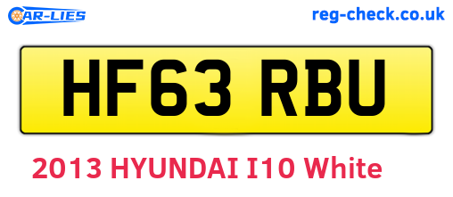 HF63RBU are the vehicle registration plates.