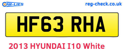 HF63RHA are the vehicle registration plates.