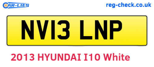 NV13LNP are the vehicle registration plates.