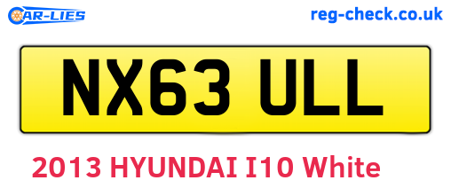 NX63ULL are the vehicle registration plates.