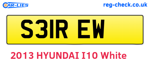 S31REW are the vehicle registration plates.