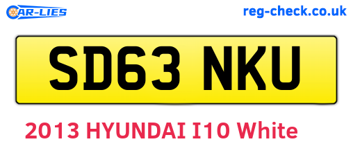 SD63NKU are the vehicle registration plates.