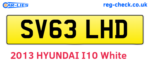 SV63LHD are the vehicle registration plates.