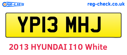 YP13MHJ are the vehicle registration plates.