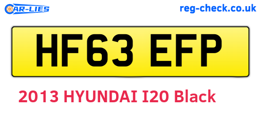 HF63EFP are the vehicle registration plates.