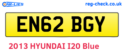 EN62BGY are the vehicle registration plates.