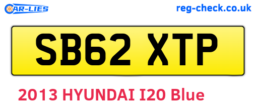 SB62XTP are the vehicle registration plates.