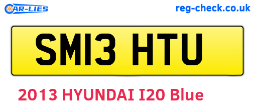SM13HTU are the vehicle registration plates.