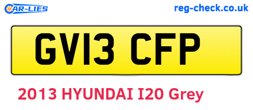 GV13CFP are the vehicle registration plates.