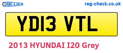 YD13VTL are the vehicle registration plates.