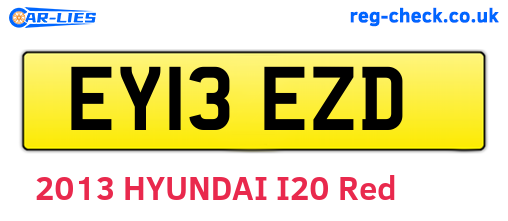 EY13EZD are the vehicle registration plates.