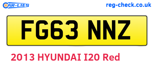 FG63NNZ are the vehicle registration plates.