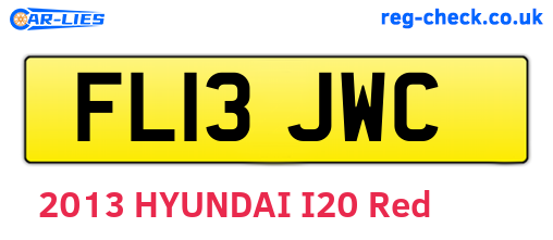 FL13JWC are the vehicle registration plates.