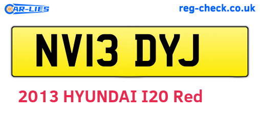 NV13DYJ are the vehicle registration plates.