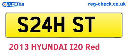 S24HST are the vehicle registration plates.