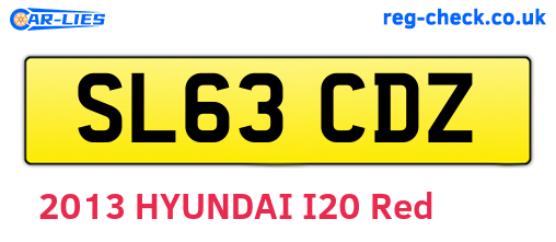 SL63CDZ are the vehicle registration plates.