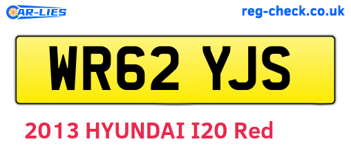 WR62YJS are the vehicle registration plates.