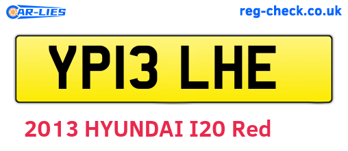 YP13LHE are the vehicle registration plates.