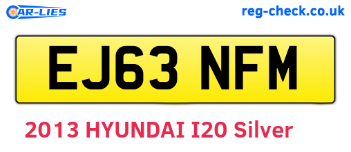 EJ63NFM are the vehicle registration plates.