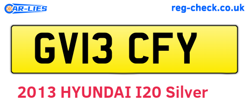 GV13CFY are the vehicle registration plates.