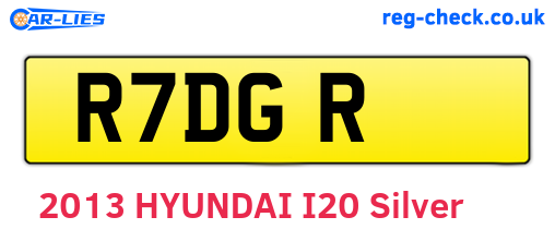R7DGR are the vehicle registration plates.