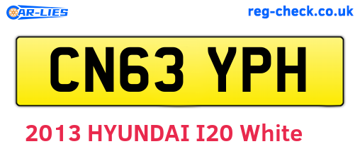 CN63YPH are the vehicle registration plates.