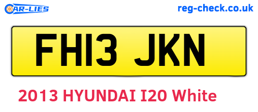 FH13JKN are the vehicle registration plates.
