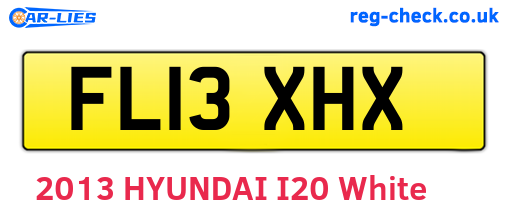 FL13XHX are the vehicle registration plates.