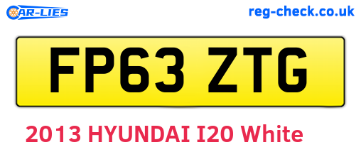 FP63ZTG are the vehicle registration plates.