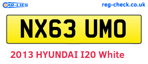 NX63UMO are the vehicle registration plates.