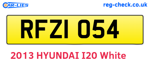 RFZ1054 are the vehicle registration plates.