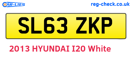 SL63ZKP are the vehicle registration plates.