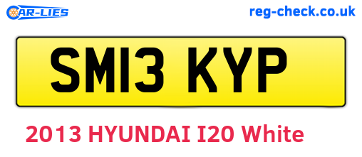 SM13KYP are the vehicle registration plates.