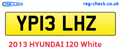 YP13LHZ are the vehicle registration plates.